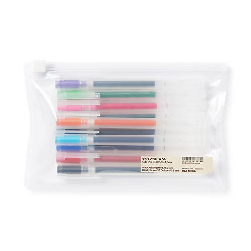 Muji Gel Ink Pen - Set of 10